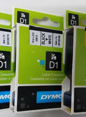 DYMO达美品牌授权总代40910白底黑字D1色带6；9mm;多规格可选