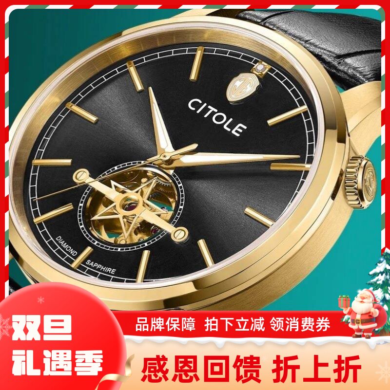 男表机械CITOLE/西腾镂空时尚