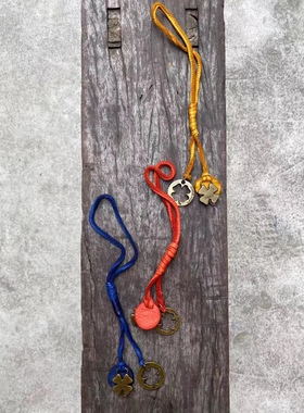 LKY 洗水做旧牛皮包挂钥匙绳