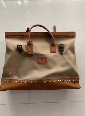 WILs 帆布配皮男士行李包 大包 男款 特