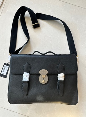 TBR 牛皮锁扣电脑包