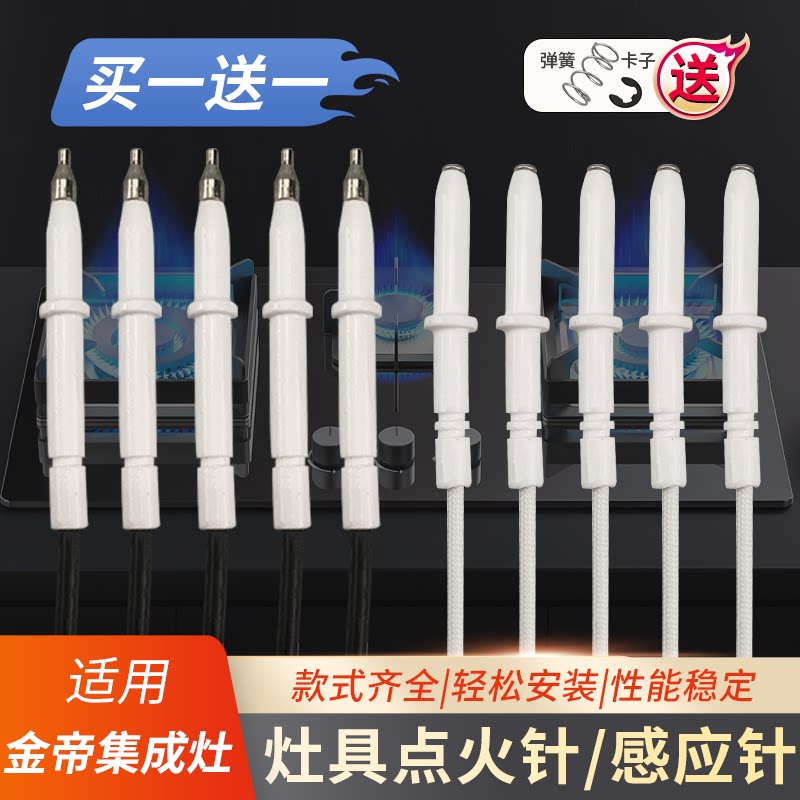 适用金帝集成灶天然气煤气燃气灶点火针感应针打火陶瓷通用配件