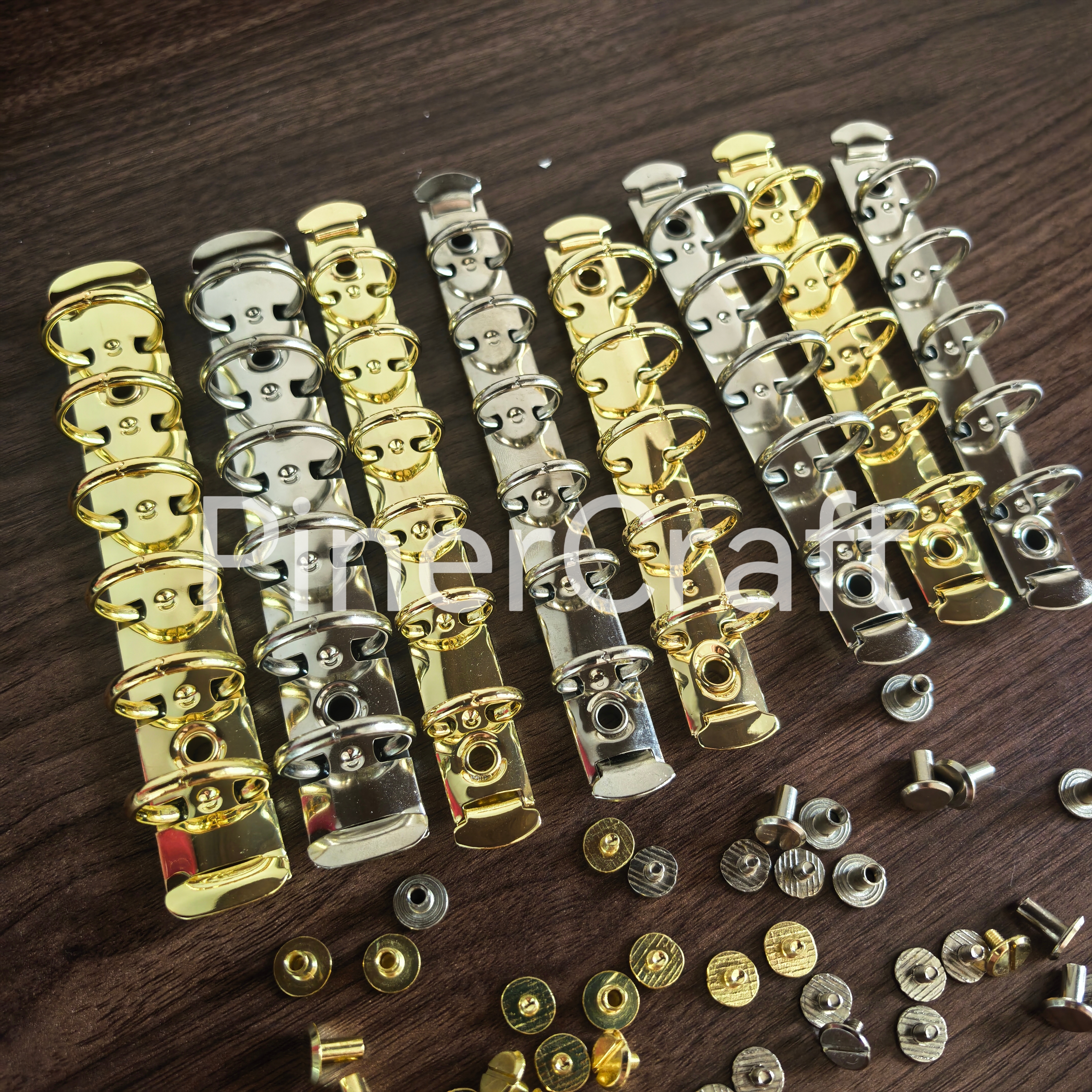 A7A8M5活页本DIY5孔6孔活页金属环扣夹手帐本装订金属收纳夹子