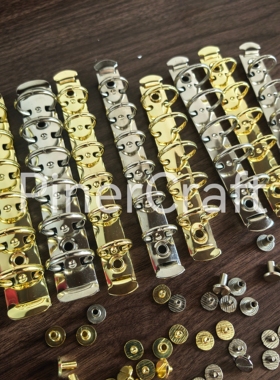 A7A8M5活页本DIY5孔6孔活页金属环扣夹手帐本装订金属收纳夹子