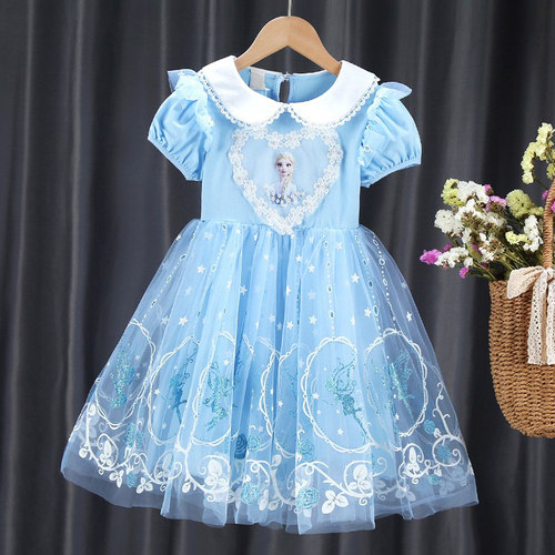 女童爱莎公主裙子儿童艾莎连衣裙