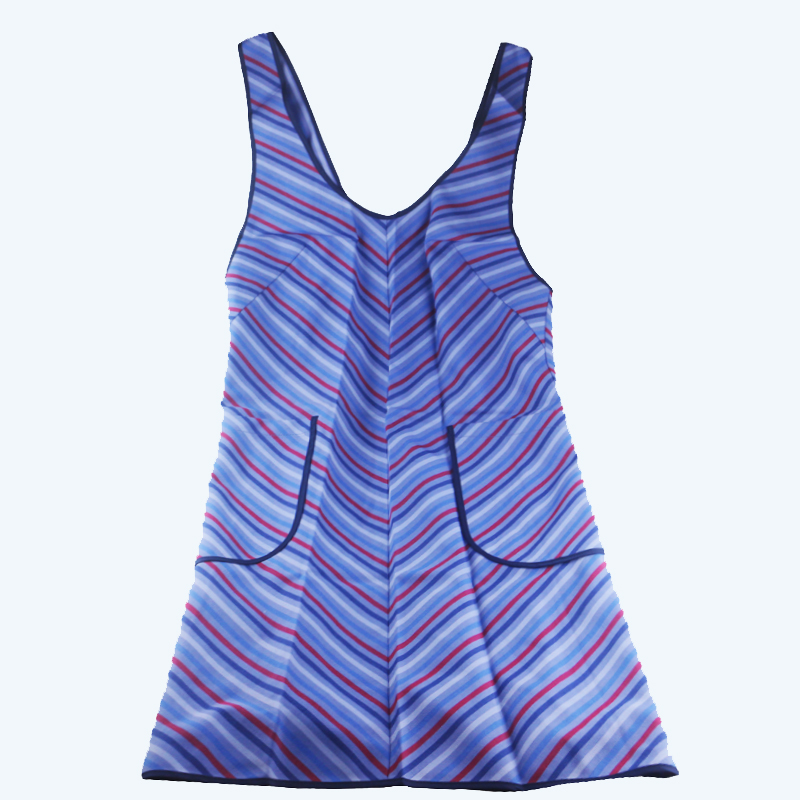 南航定制空乘空姐条纹羊毛围裙