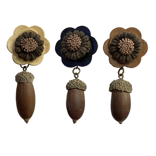 新款木质手工天然干果手工复古窗帘点缀小饰品挂饰森系窗饰配件