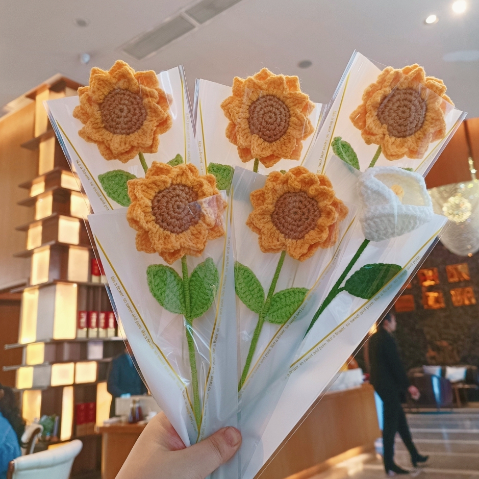 礼品手工成品马蹄莲向日葵