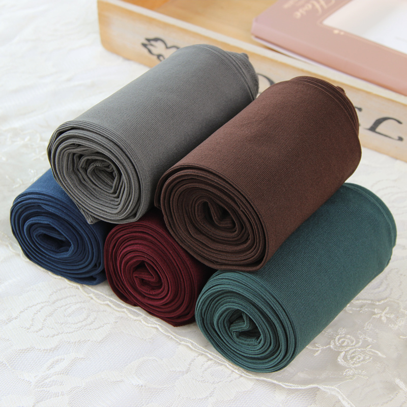 经典色竖条纹保暖连裤袜春秋薄款