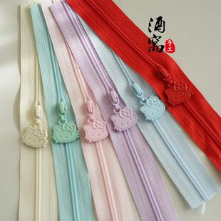 3号尼龙拉链码装kitty小猫拉链头零钱包内袋拉链diy手工包配件