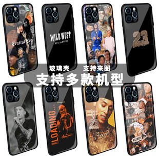 说唱Central Cee玻璃手机壳适用于嘻哈个性专辑音乐周边hophip英伦欧美歌手创意拼接硅胶软
