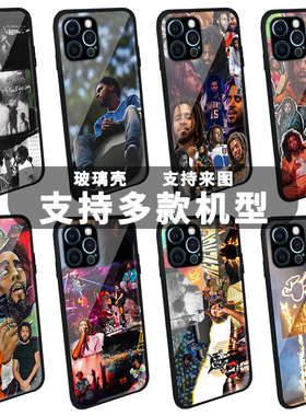 说唱J.Cole玻璃手机壳适用于苹果安卓嘻哈个性欧美rap音乐歌手专辑创意软hophip摇滚艺术jcole周边