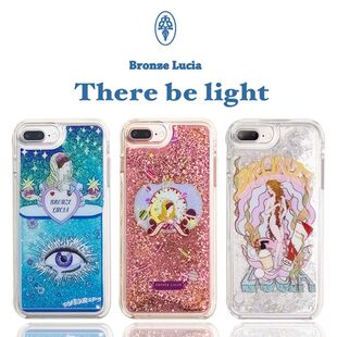 Bronze 潮 Lucia适用iphonex手机壳女流沙xsmax液体8plus苹果x个性