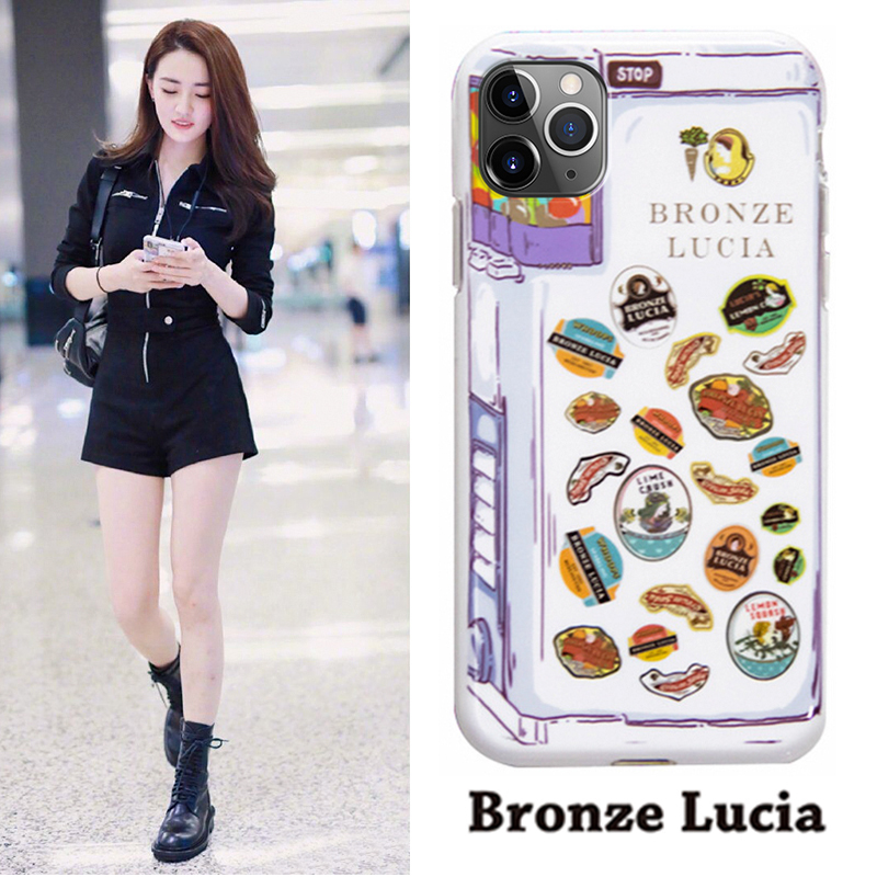 bronze lucia徐璐适用iphone11promax手机壳xs全包苹果x薄8plus小众设计穿衣轻薄7plus全包防摔xs女款保护壳