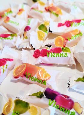 比利时进口Trefin水果夹心糖 vienna果味硬糖果 酸甜口味散装半斤