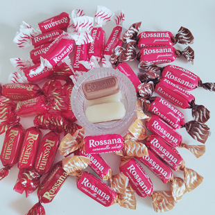 新品意大利进口Rossana多口味流心奶糖喜糖年货节日糖办公室零食