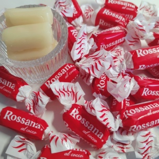 新品意大利进口Rossana椰汁流心糖夹心糖硬糖喜糖年货节日礼品