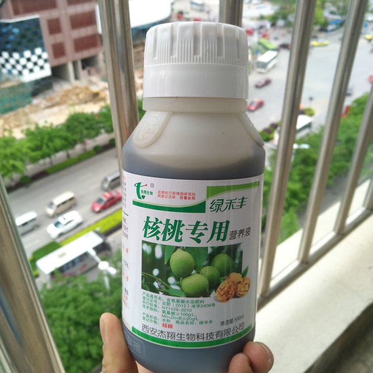 绿禾丰 核桃专用营养液 核桃保果剂 核桃膨大剂 核桃丰产素