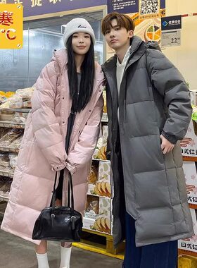 雪乡漠河以北防寒羽绒服过膝盖