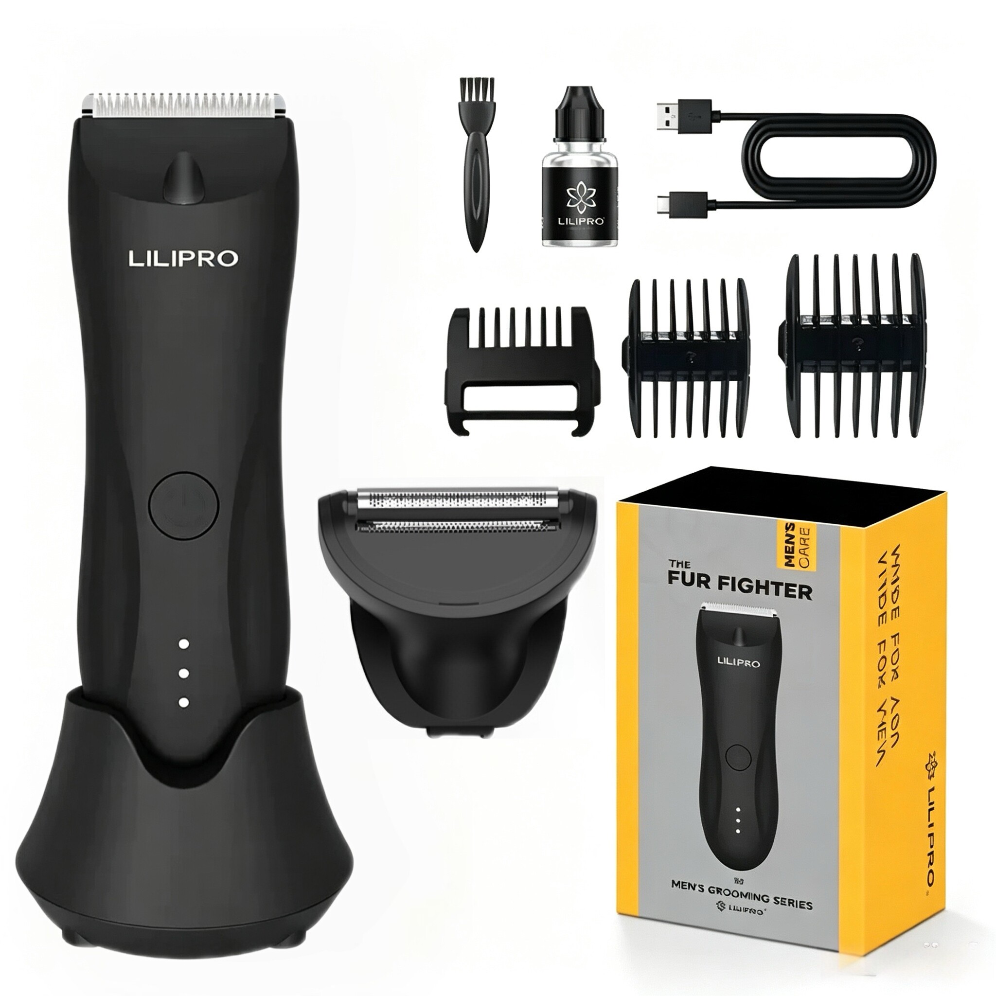 Body Hair Trimmer Balls Shaver for Men Pubic Hair Removal