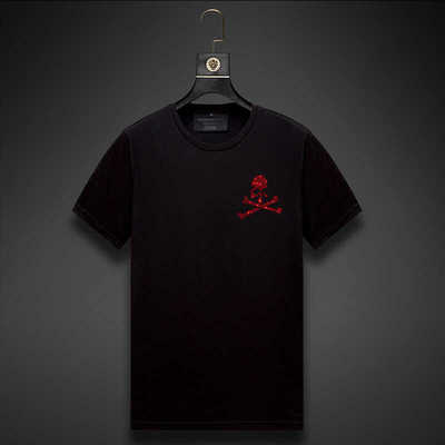 欧城专享烫钻百搭圆领秋款双丝光