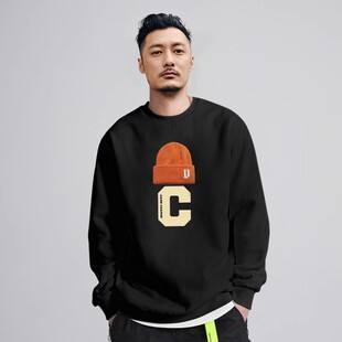 香港正品潮牌秋冬秋冬余文乐大帽子打底衫男女款纯棉加绒圆领卫衣