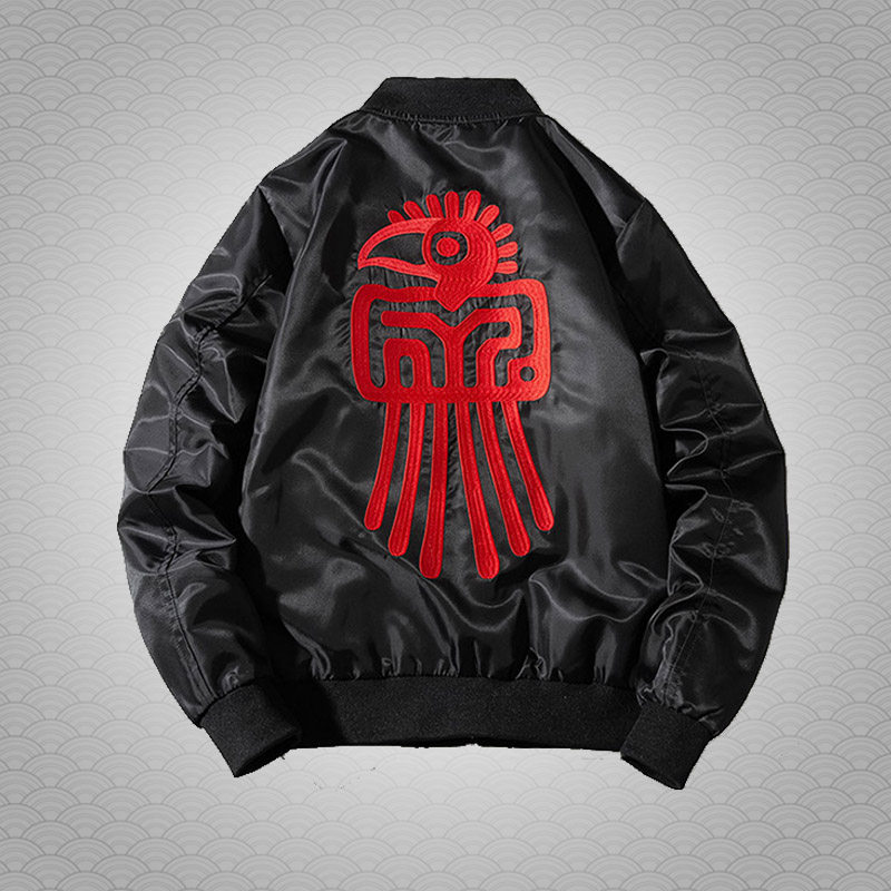 香港正品潮牌 秋冬MA1刺绣小鸟飞行员棒球服 男女薄款夹克外套