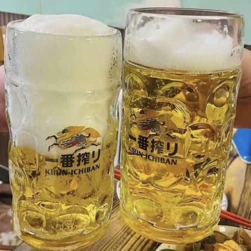 包邮竖楞一番榨日本专用杯啤酒杯