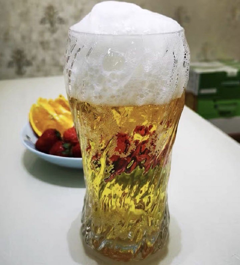 日式创意无铅水晶啤酒杯礼盒