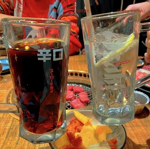 进口Asahi加厚朝日啤酒杯日料店专用朝日带把扎啤杯精酿啤酒杯