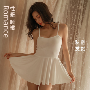 情趣睡裙女春夏季吊带性感透视睡衣可爱小女人露背装诱惑制服套装