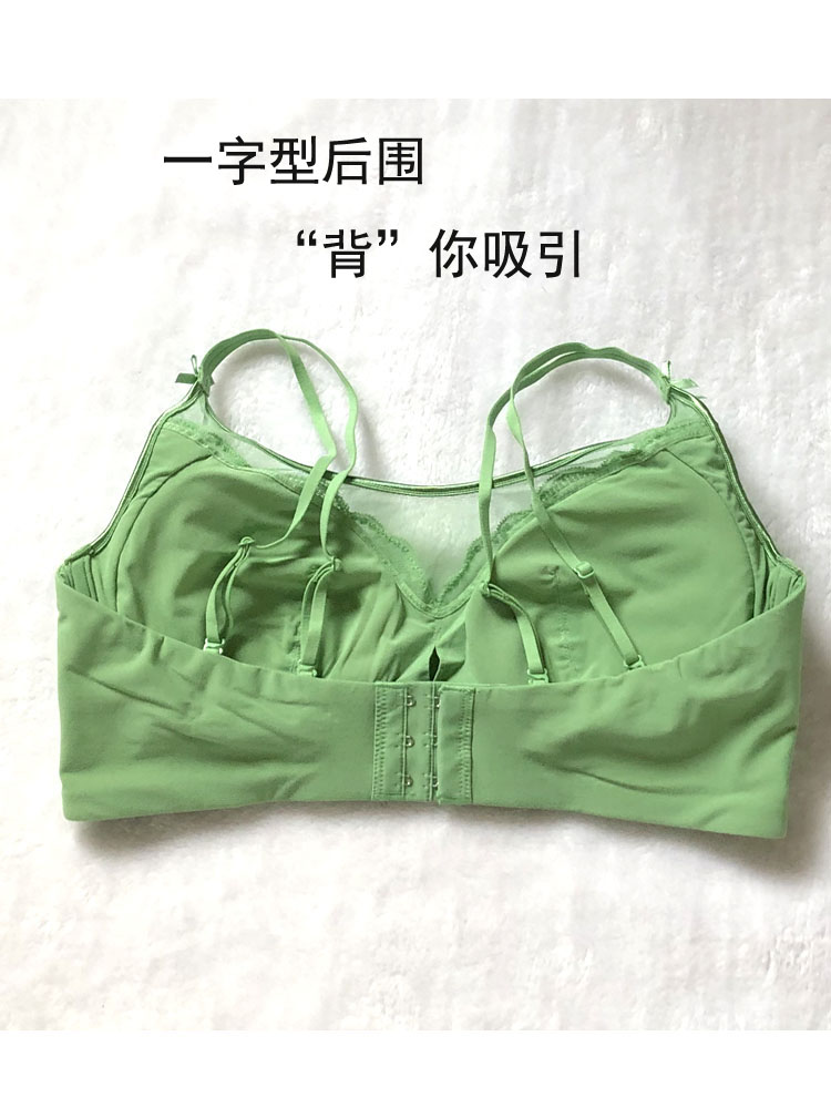 无钢圈抹胸式内衣聚拢上托防走光调整型文胸美背性感胸罩夏天薄杯