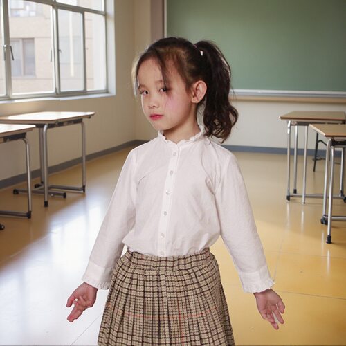 春秋学院风宝宝全棉白色新款童装