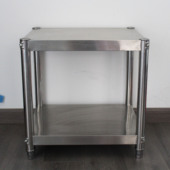 50高二层不锈钢汤桶架米面桶架消毒柜垫高底架可定制