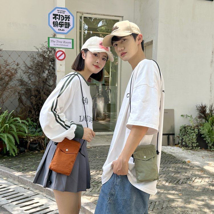 工装小方包男女2024新款潮韩版学生手机日系ins小清新斜挎帆布包,箱包皮具/热销女包/男包,小方包,淘宝优惠券,粉丝福利购,淘宝优惠卷