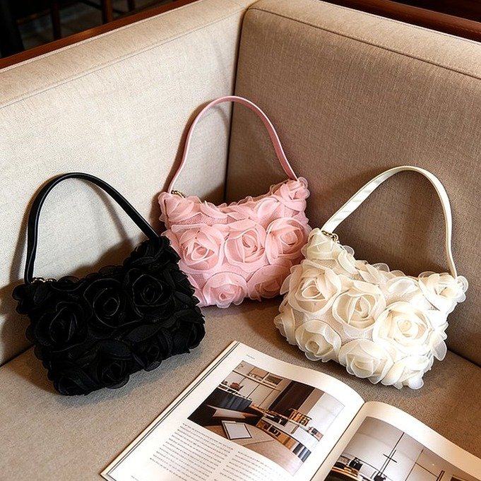 韩国褶皱云朵包包女2025新款潮时尚小众信封包大容量尼龙布斜挎包