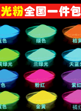 超亮荧光粉夜光粉长效荧光粉艺术涂料可DIY星空瓶滴胶注塑夜光漆