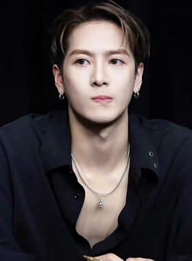 王嘉尔同款小熊机器人盒子链钛钢项链套装