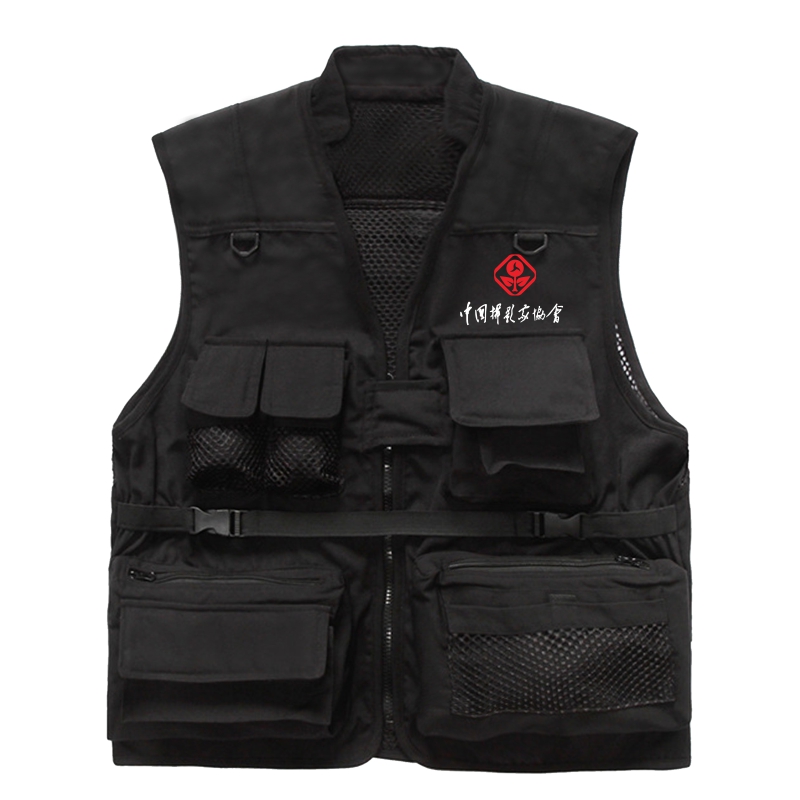 背心中国摄影家协会超大口袋