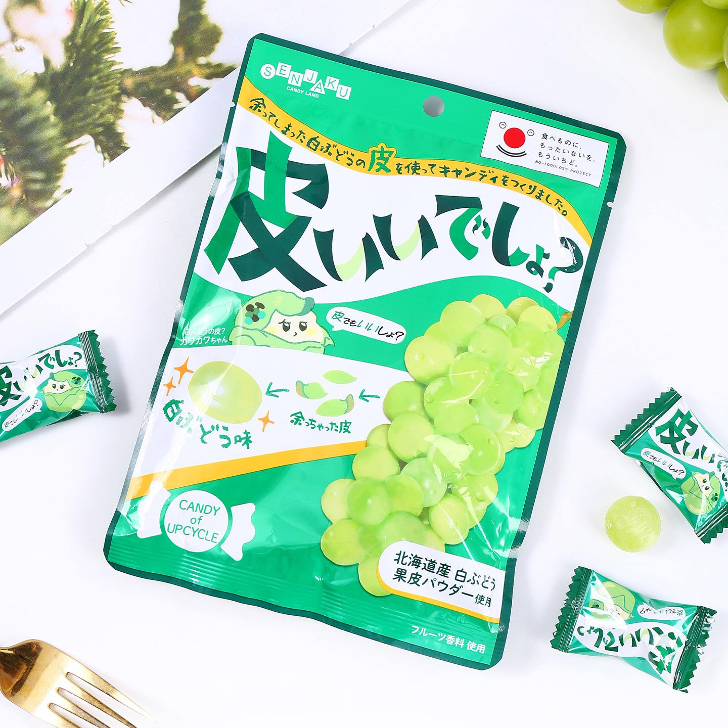 日本扇雀饴葡萄糖水果糖五角星星糖喜糖果零食鸟笼糖