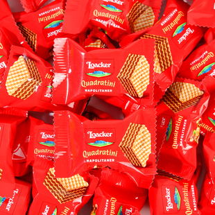 意大利莱家Loacker3.5g威化饼干零食伴手礼结婚喜糖散装喜饼