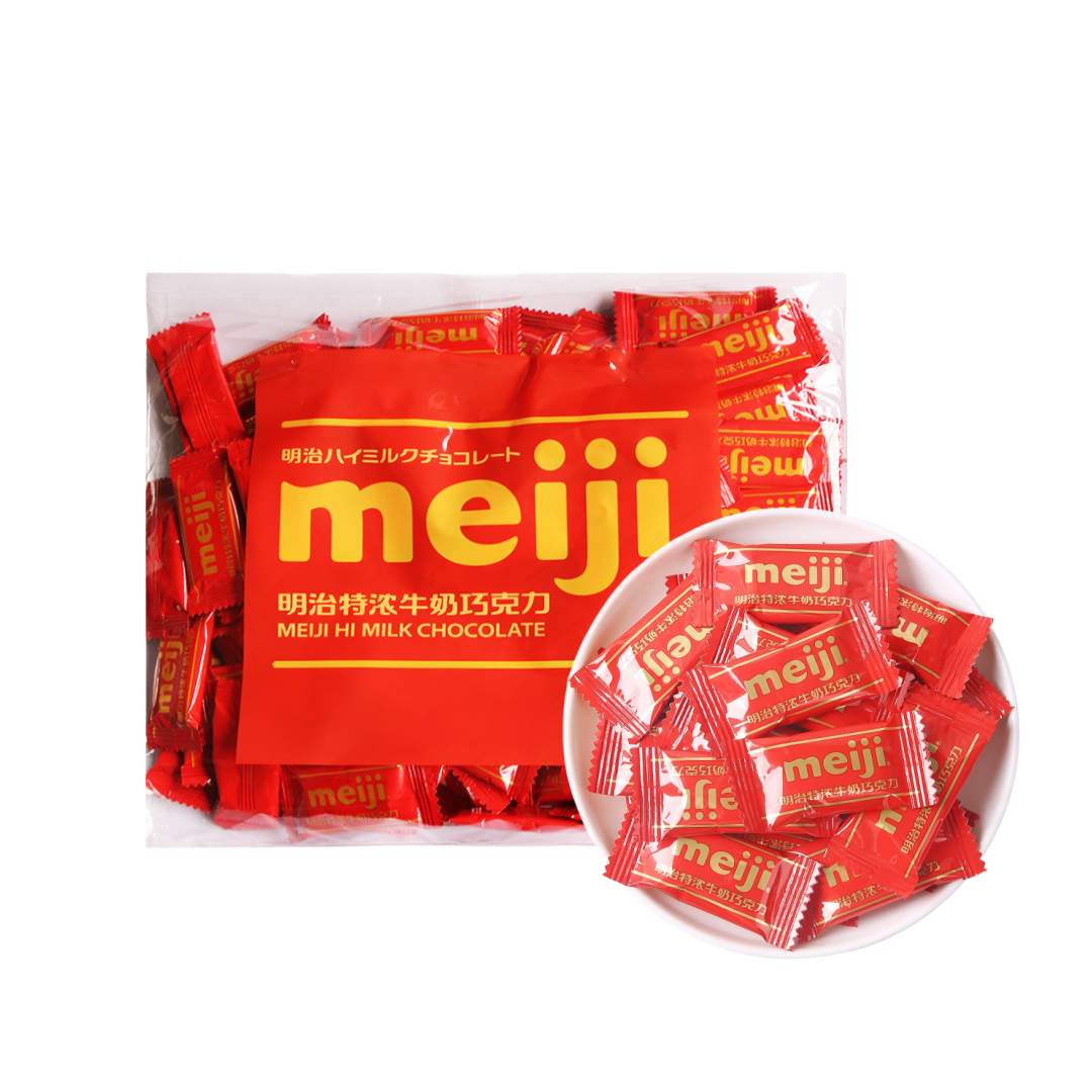 明治Meiji特浓牛奶巧克力排块小包装休闲结婚庆喜糖零食糖果