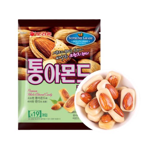 韩国进口好丽友杏仁酥脆奶糖