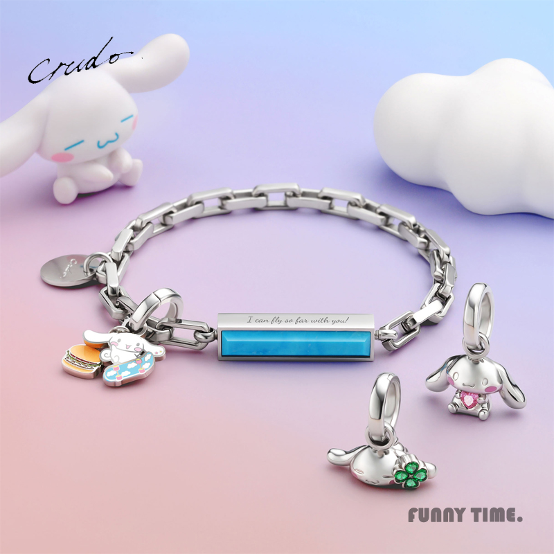 Crudo玉桂狗贝母手链情侣闺蜜礼