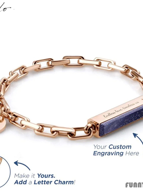 香港Crudo小众英文情侣闺蜜手链