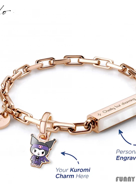 香港Crudo Leather 库洛米贝母手链Kuromi情侣轻奢小众闺蜜礼物