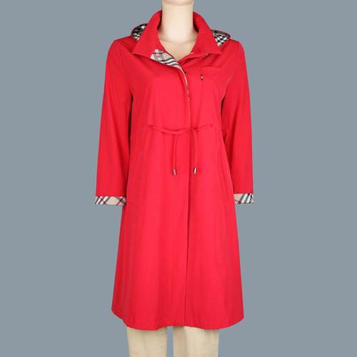 帽子可摘卸中长款时尚风衣