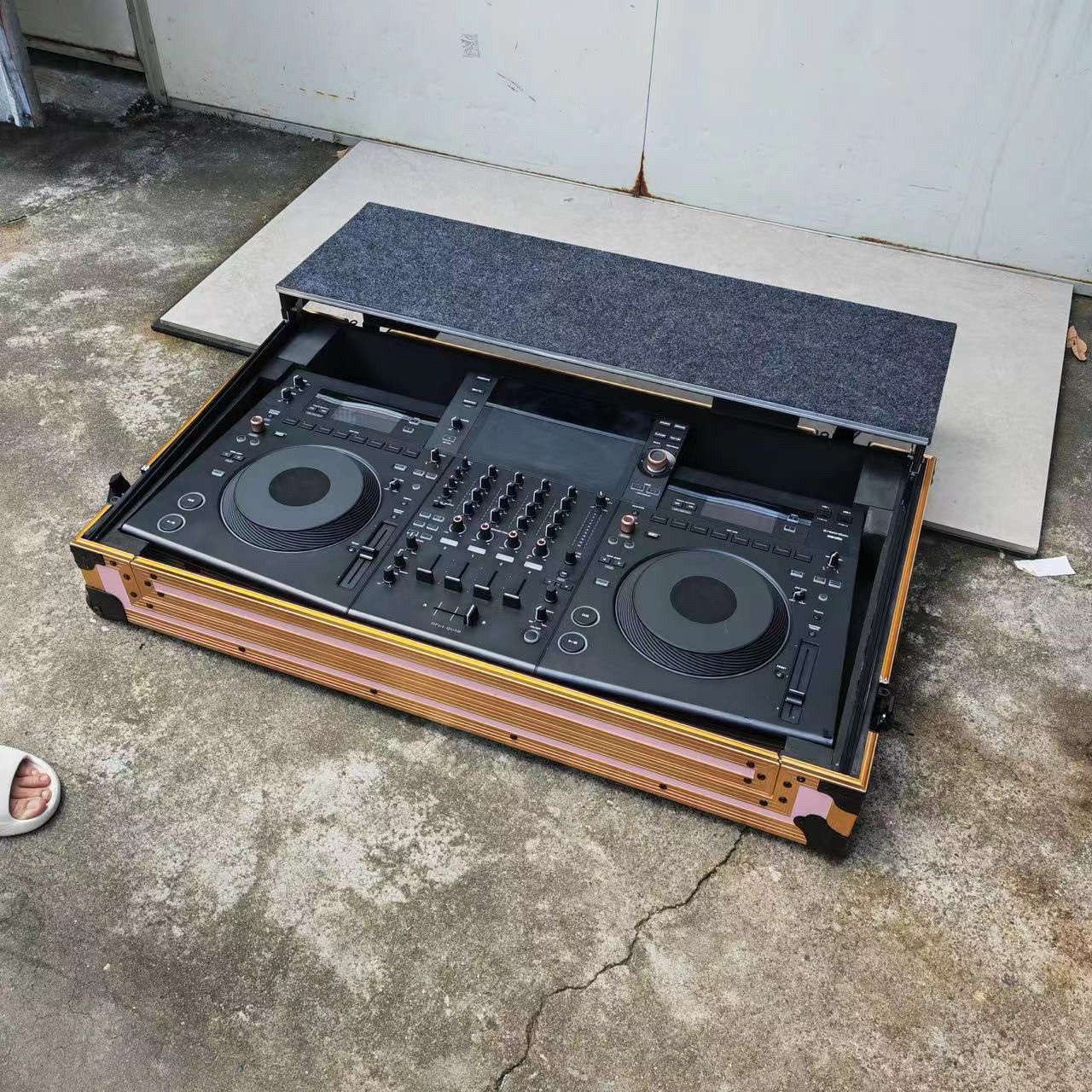 定做 先锋OPUS QUAD机箱一体打碟机专用航空箱 DJ机箱 带轮子提手