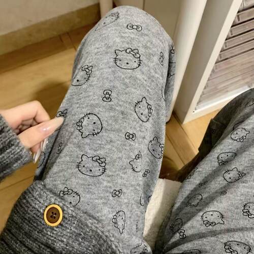 178cm高个子加长糯米裤休闲四季款卡通少女软糯慵懒风垂感休闲裤