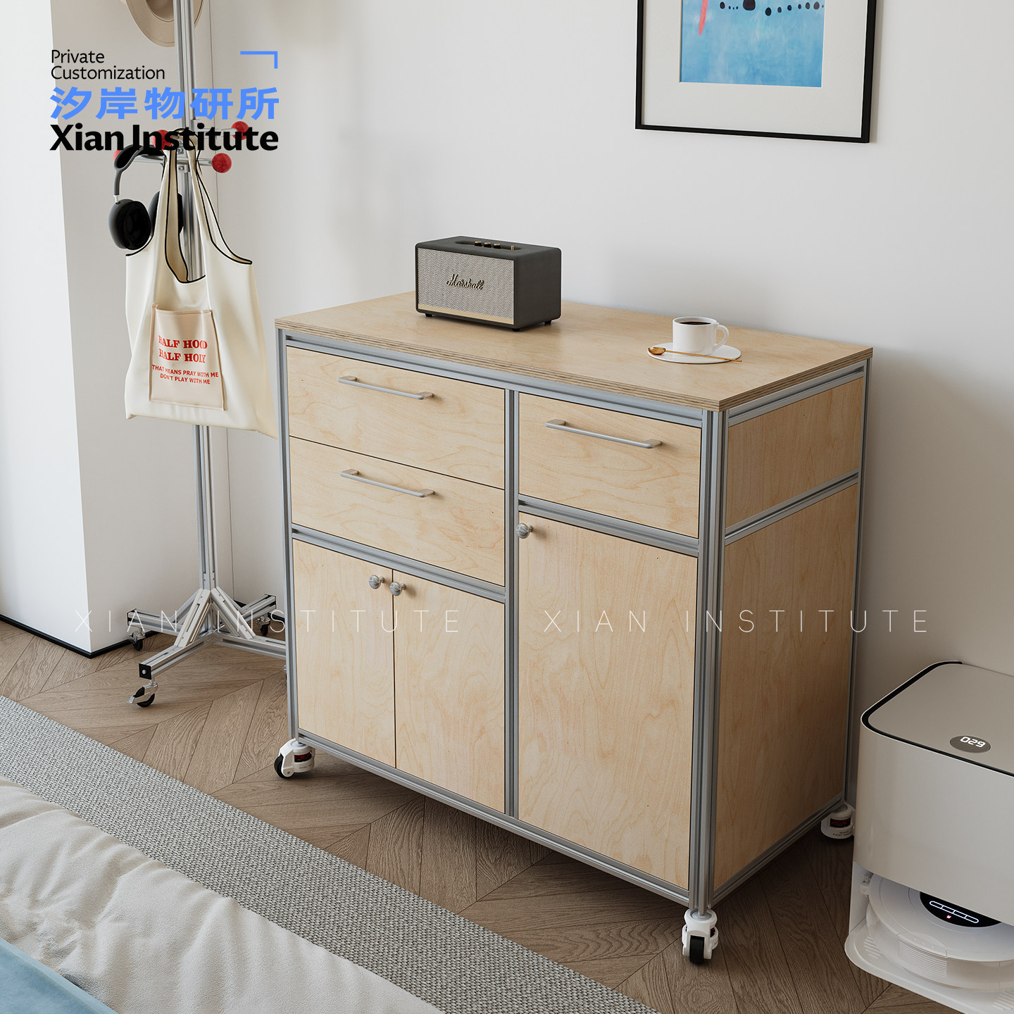 移动边柜实木墙上置物架墙面悬空一字板墙壁电视背景墙展示架